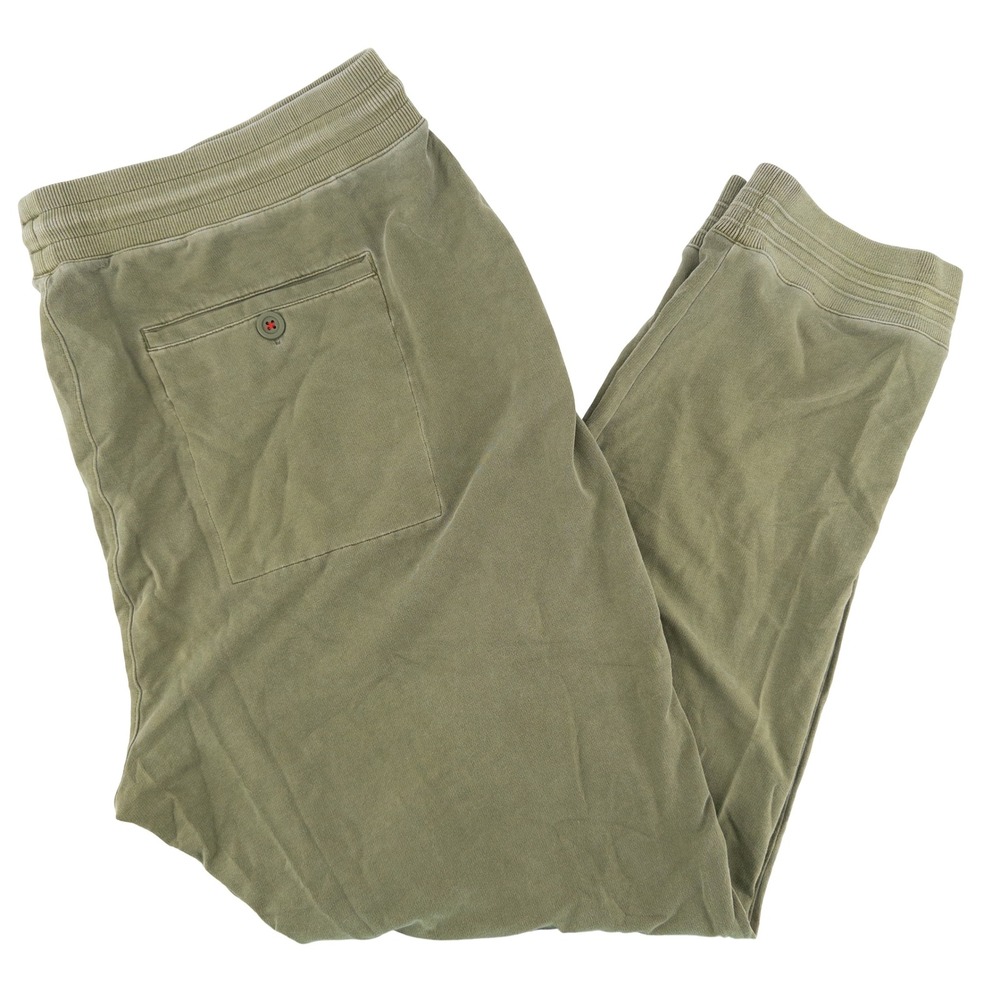 Rhone Mens XXL Bolinas Beach Pull On Jogger Sweatpants Olive Green Terry Sweats